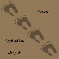 feet blankie natural